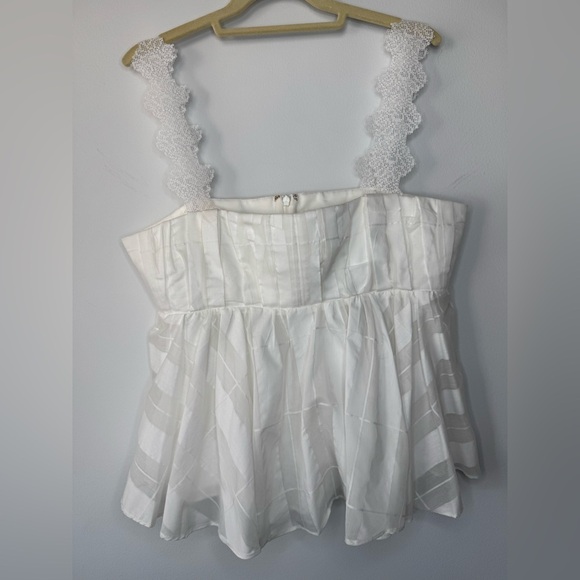 Acler Babydoll Top – Size 10, White - Picture 7 of 16